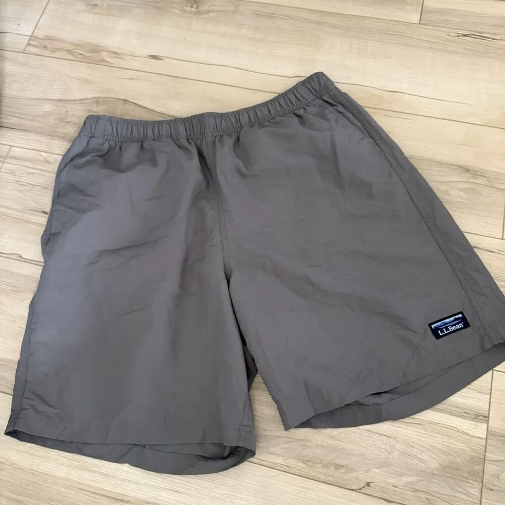LL Bean gray Swim Trunks Size L
